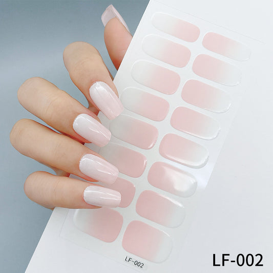 Stickers de Manicura Colores Sólidos - Set de 16 Diseños Europeos Minimalistas - Image 2