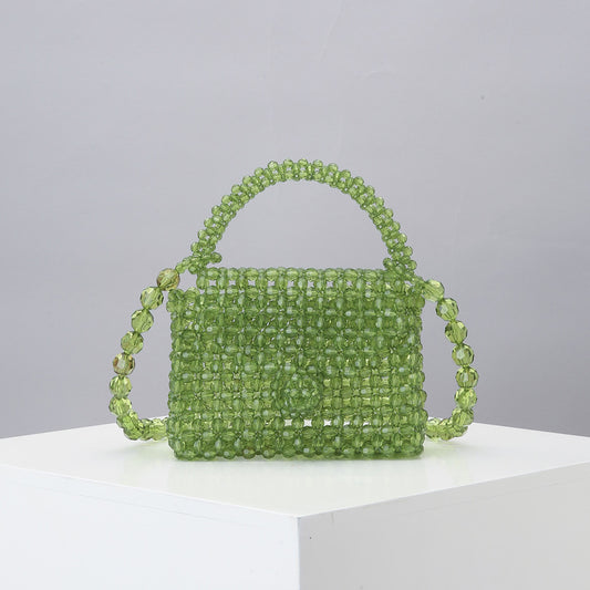 Bolsa Diagonal Tejida Artesanal Mini - Diseño Cute Acrílico Hecho a Mano - Image 2