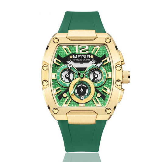 Reloj Deportivo Multifunción Estilo Barril de Vino para Hombre - Image 2