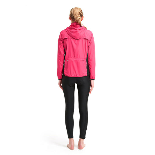 Conjunto Deportivo para Ciclismo Mujer: Chaqueta Cortavientos con Capucha y Pantalón - Image 2