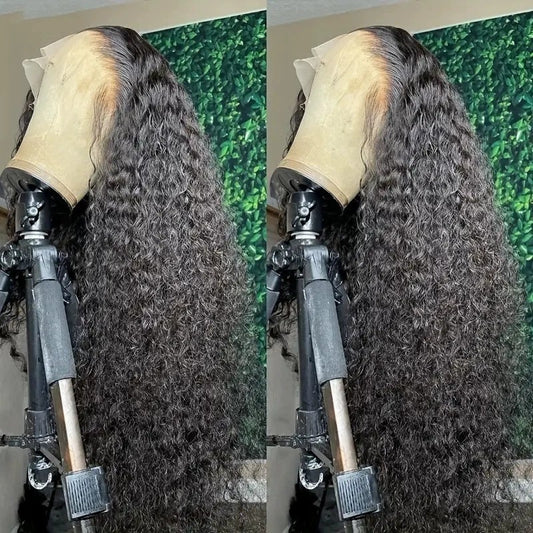 Peluca Larga Rizada Negra con Encaje Frontal - Estilo Creative Fashion - Image 2