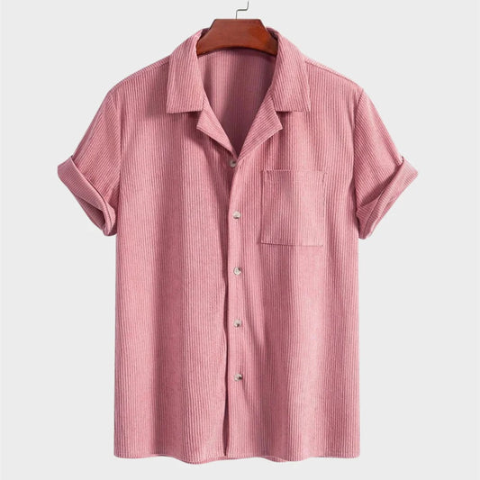 Camisa Casual de Hombre en Colores Sólidos - Image 2