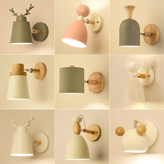 Lámpara de Pared Decorativa Macaron Nórdica con Colores Pastel - Image 2