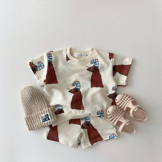 Conjunto de Dos Piezas para Niños y Niñas - Playera y Shorts Cómodos - Image 2