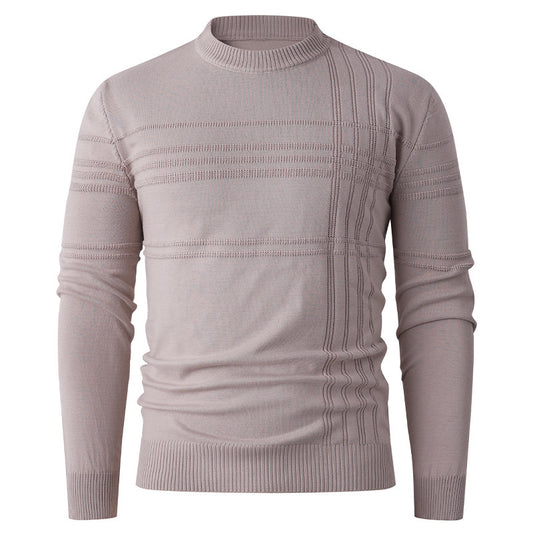 Suéter Tejido Cuello Redondo Clásico para Hombre - Image 2