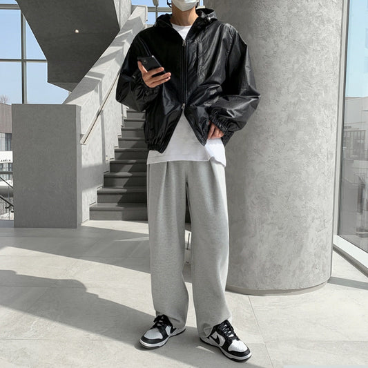 Chaqueta Deportiva Suelta con Capucha - Manga Larga Moderna para Hombre - Image 2