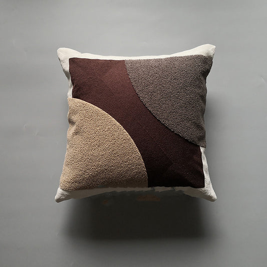 Funda de Cojín Estilo Madera Vintage Japonés con Borlas y Tejido Acogedor - Image 2