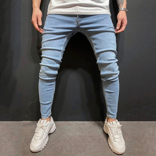 Pantalones Vaqueros Azules para Hombre - Estilo Moderno - Image 2