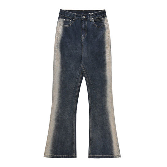 Jeans Acampanados con Degradado de Lavado Lateral - Image 2