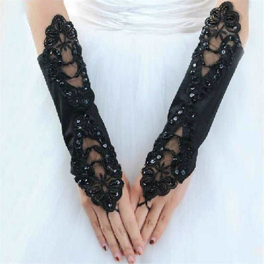 Guantes de Satén para Novia - Image 2