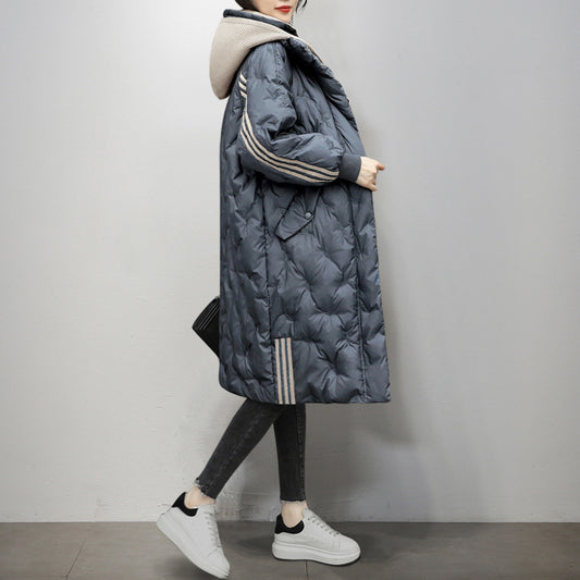 Abrigo de Plumas de Pato Blanco Estilo Occidental para Mujer Invierno - Image 2