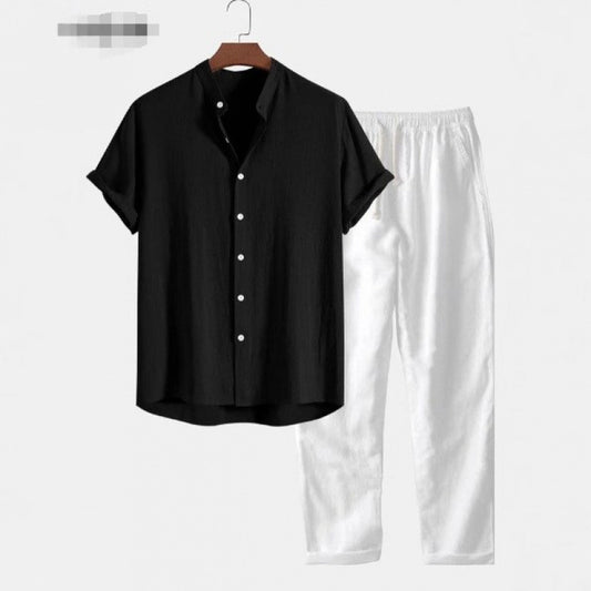 Conjunto Estampado Moderno para Hombre - Playera y Pantalón - Image 2