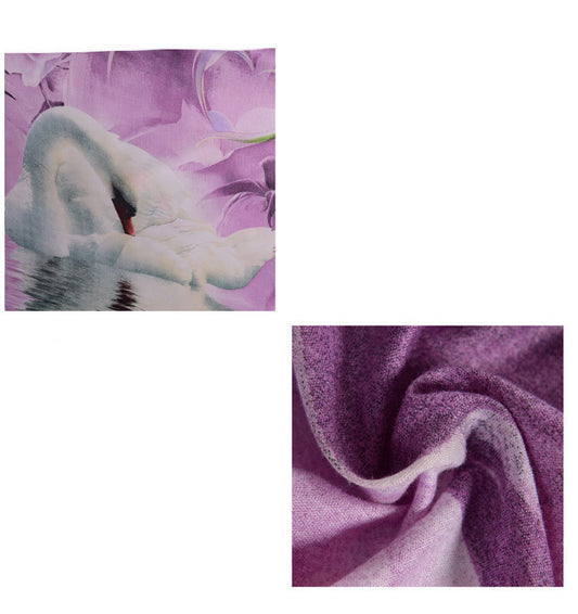 Juego de Cama de Cuatro Piezas con Impresión y Teñido Reactivo - Image 2