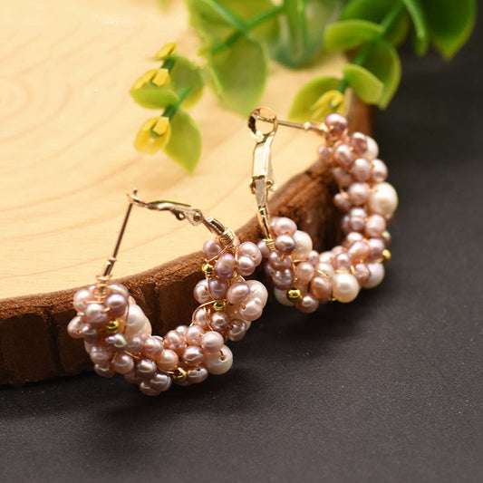 Aretes de Perlas de Agua Dulce Natural - Image 2