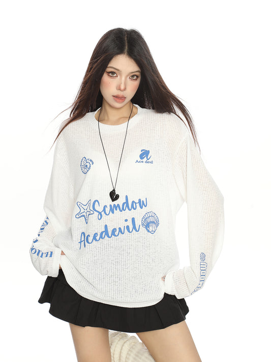Blusa de Manga Larga con Protección Solar y Diseño Desenfadado - Image 2