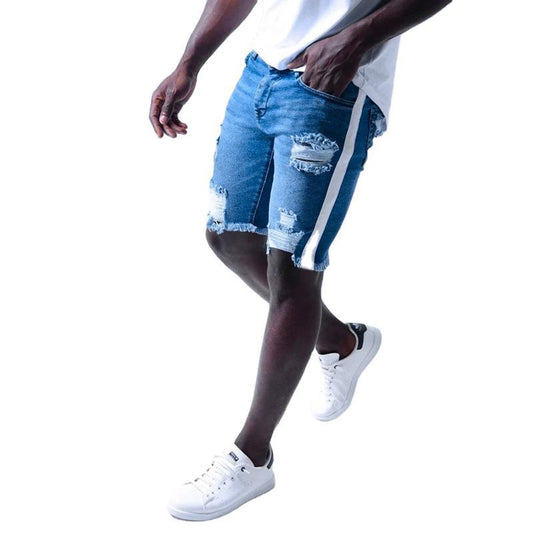 Shorts Denim Rotos para Hombre - Estilo Urbano Verano - Image 2