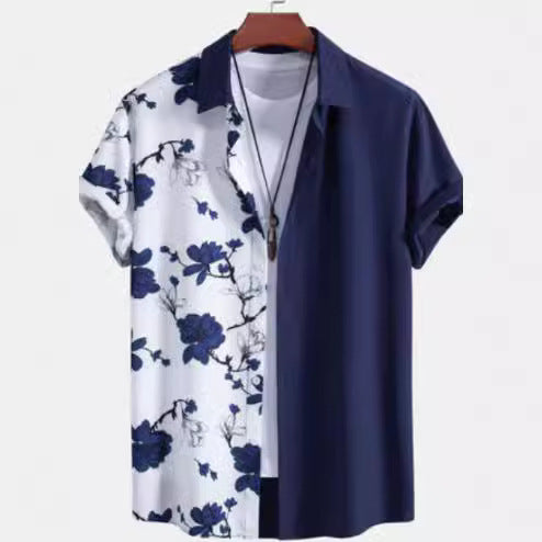 Camisa Casual Estampada de Manga Corta para Hombre - Image 2