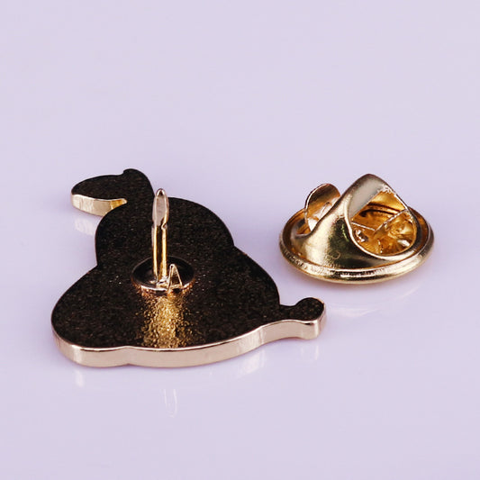 Broche de Pera Kawaii - Distintivo Frutal Adorable - Image 2