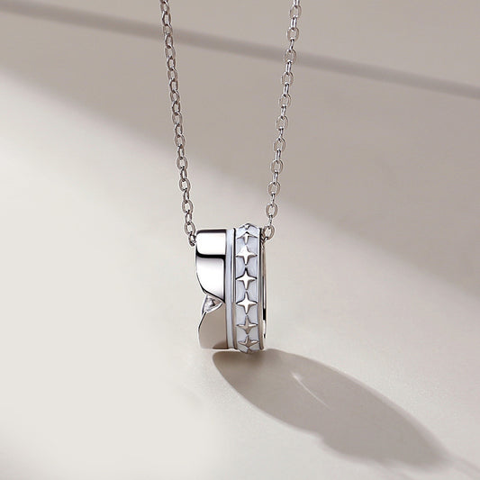 Collar de Pareja en Plata de Ley con Colgante para Mujer - Image 2
