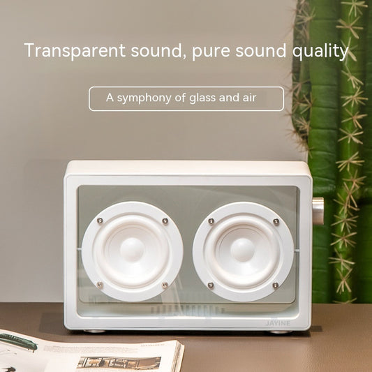 Parlante Bluetooth Retro Transparente de Alta Fidelidad - Image 2