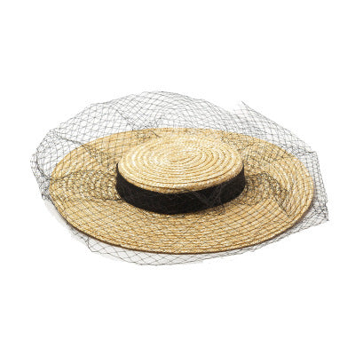 Sombrero de Paja Ligero Ala Ancha con Malla - Image 2