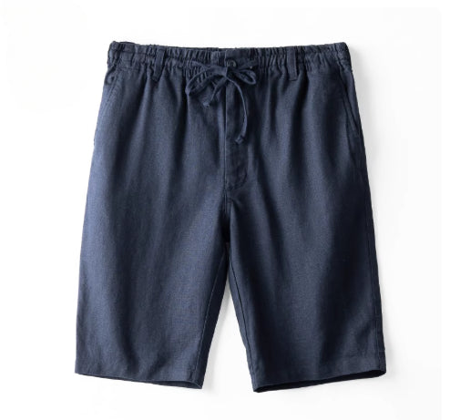 Shorts de Lino Casuales Holgados para Playa Hombre - Image 2