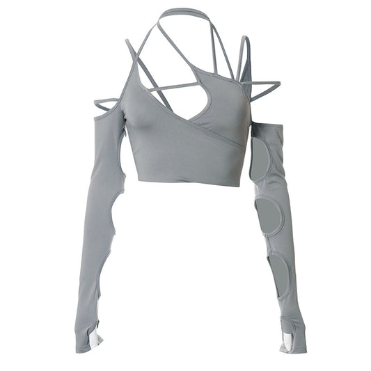 Top Halter Escotado sin Mangas - Diseño Versátil y Elegante - Image 2