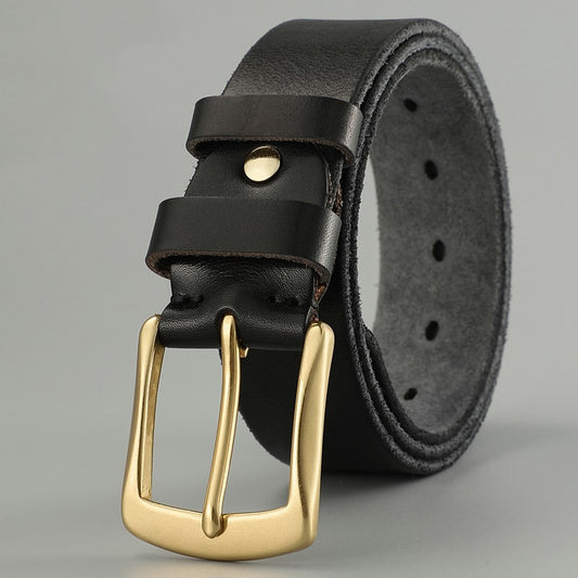 Cinturón de Cuero Genuino para Hombre - Diseño Artesanal Casual - Image 2