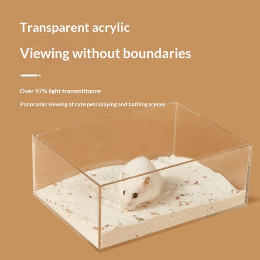 Arenero Transparente Gigante para Hámster - Bandeja Sanitaria con Arena Absorbente - Image 2