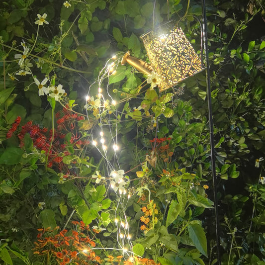 Lámpara Solar Decorativa con Diseño de Tetera para Jardín y Patio - Image 2