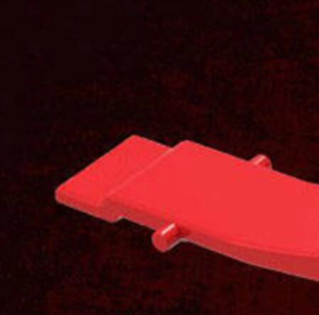 Pair of black and red auxiliary shooting gamepad buttons for smartphones, designed to enhance mobile gaming. - Image 2