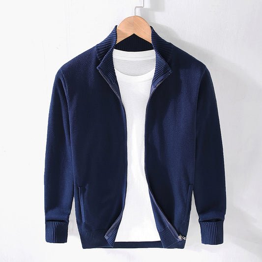 Chamarra Casual para Hombre con Cuello Alto y Cierre - Image 2
