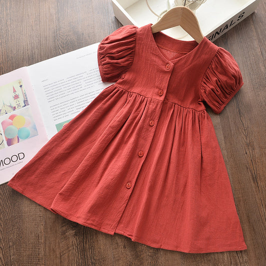 Vestido Infantil Princesa Verano con Bordado y Malla Delicada - Image 2