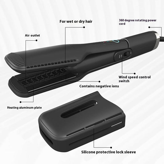 Plancha Alisadora 2 en 1 con Secador de Aire Caliente - Cabello Húmedo y Seco - Image 2