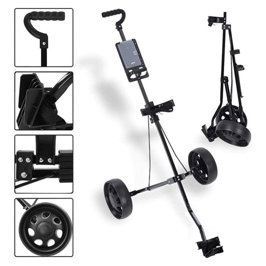 Carrito de Golf Plegable de Dos Ruedas con Estructura de Hierro - Image 2