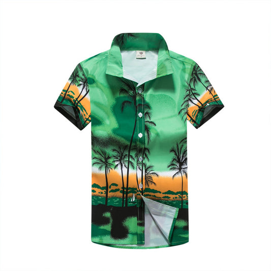 Camisa Casual Estampada de Solapa para Hombre y Mujer - Image 2