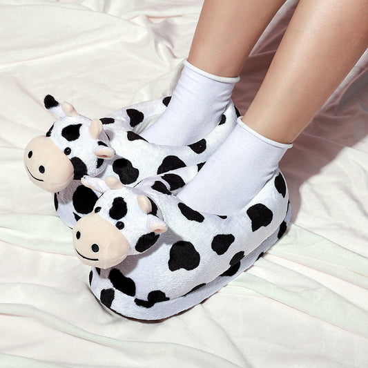Pantuflas de Peluche Vaca Adorable - Cálidas y Acogedoras - Image 2