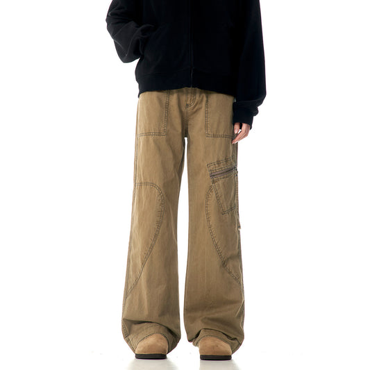 Pantalones Rectos Holgados de Cintura Alta - Estilo Casual Moderno - Image 2