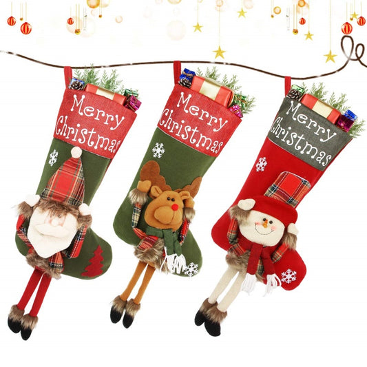 Set de Medias Navideñas 3D Gigantes - Decoraciones Navidad 2024 - Image 2