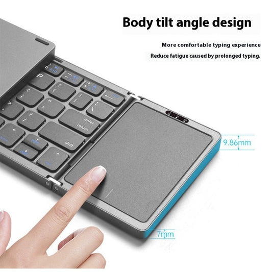 Teclado Inalámbrico Plegable con Touchpad para Móvil, Tablet y Laptop - Image 2