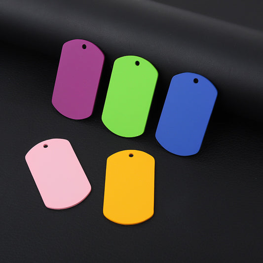 Placa de Identificación para Mascotas con Cordón Coloreado y Pintura Personalizable - Image 2
