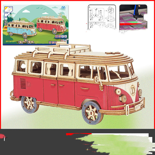 Puzzle 3D de Madera Artesanal Hecho a Mano - Image 2