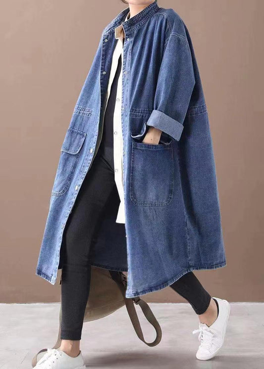 Vestido Camisero Denim Slim Fit Estilo Coreano Vintage Elegante - Image 2