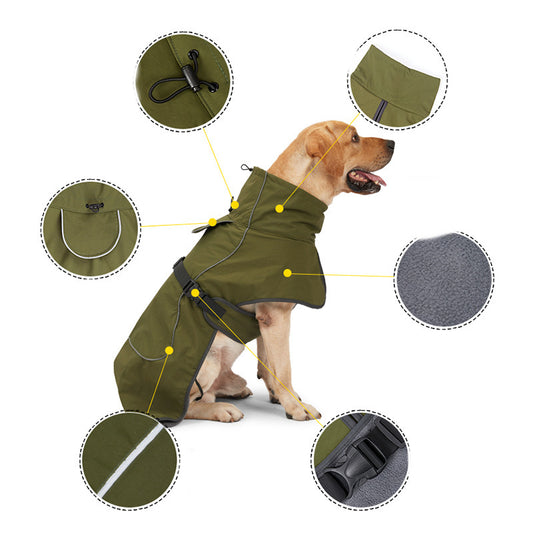 Abrigo Térmico de Algodón para Perros Medianos y Grandes - Image 2