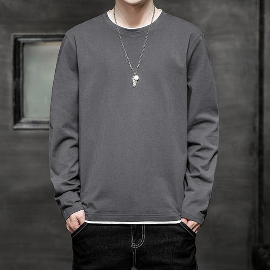 Playera Manga Larga Hombre Efecto Dos Piezas Casual - Image 2