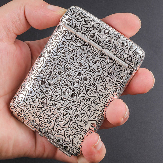 Estuche para Cigarrillos Ultradelgado de Aleación con Grabado 3D para Hombre - Image 2