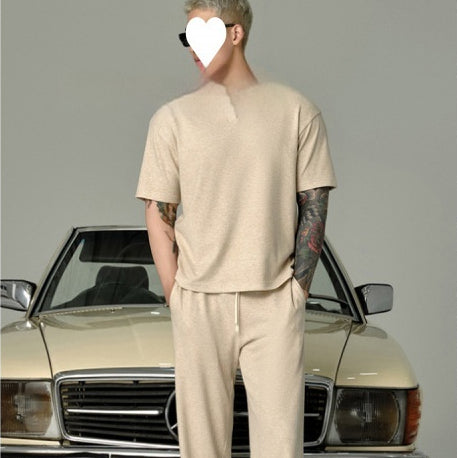 Conjunto Casual Hombre: Camiseta Polo Manga Corta y Pantalón - Image 2