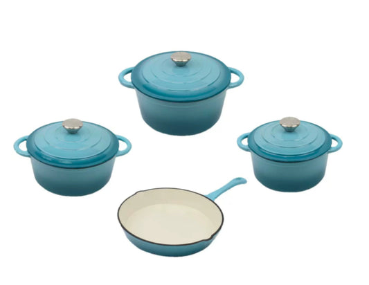 Juego de Cocina de Hierro Esmaltado: Sartén y Olla para Guisos - Image 2