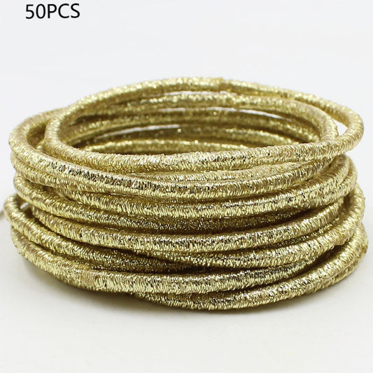 Accesorio Dorado para Cabello con Cuerda Brillante - Adorno de Lujo - Image 2