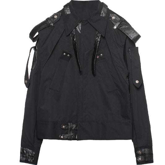 Chaqueta de Motociclista para Hombre con Hombreras Tejidas Reforzadas - Image 2